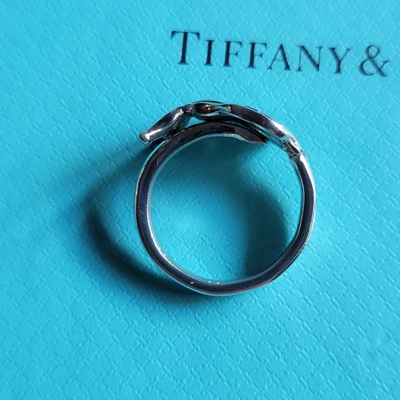 1885 Tiffany & Company IRIS Spoon Ring in Sterling Silver #8 - Picture 3 of 11